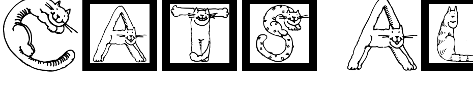 Cats Alphabet Font Download Free